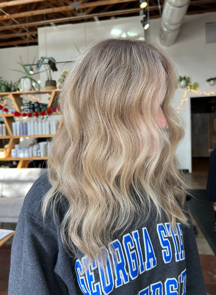 Partial Balyage/Foil and Haircut