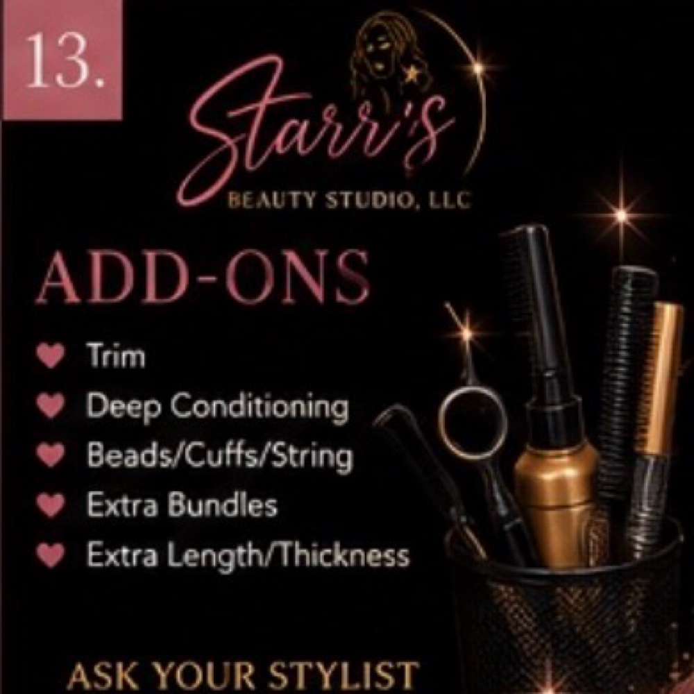 Luxury Enhancements Add On Services at Starr's Beauty Studio in Town & Country, MO