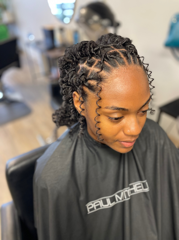 Loc Retwist Complex Shoulder Length at Crown Adjustments in Havelock, NC