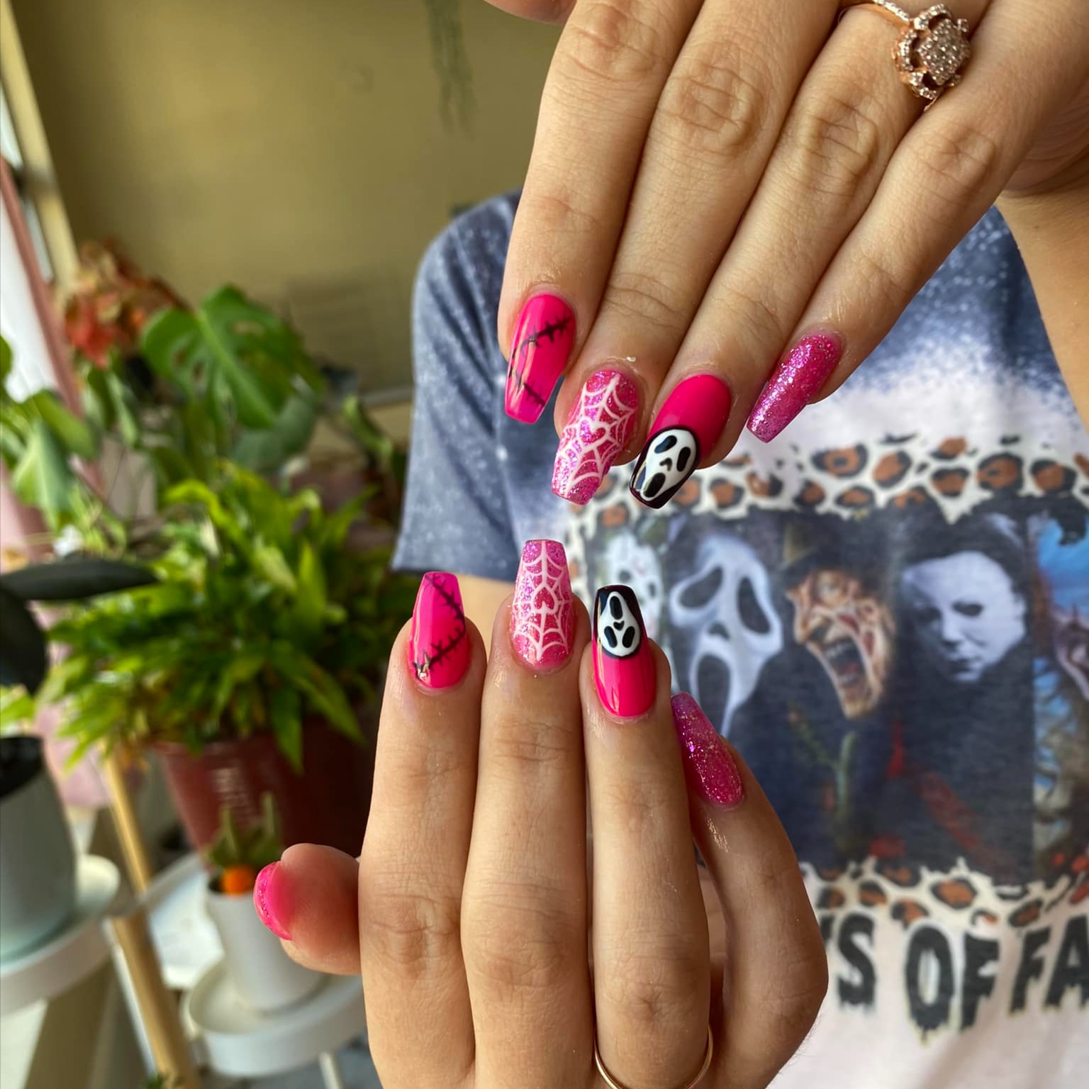 Acrylic Full Set With Art at Brandy Candy Nails in Roseburg, OR