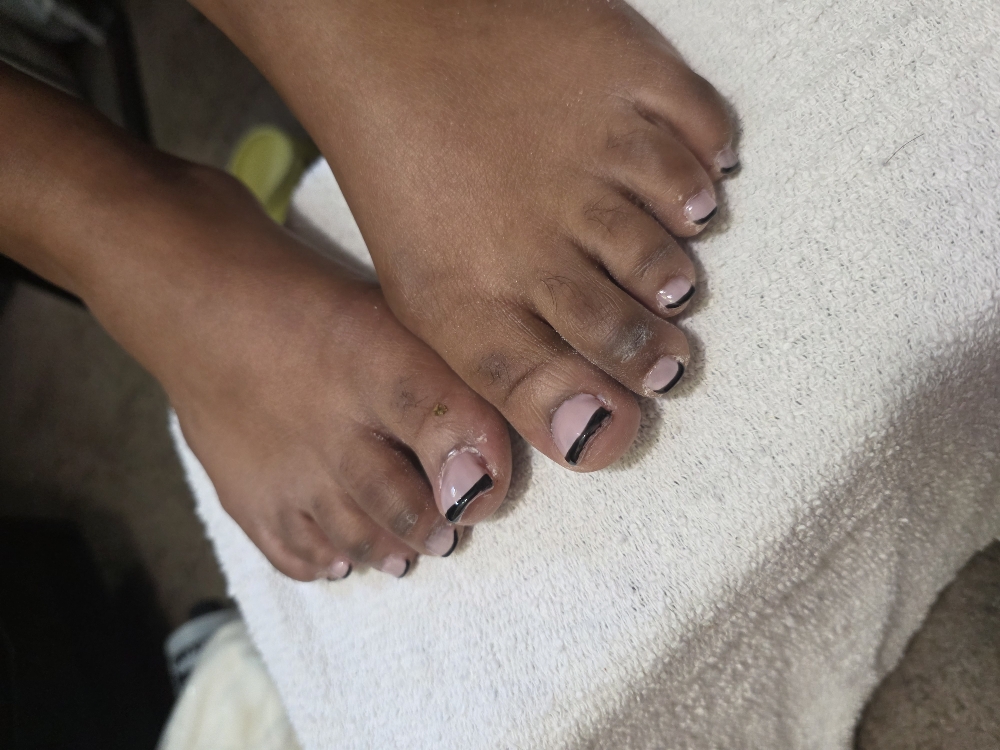 Toes Add On, Frenchie Design at Enchanted Nails and Lashes in Beech Grove, IN
