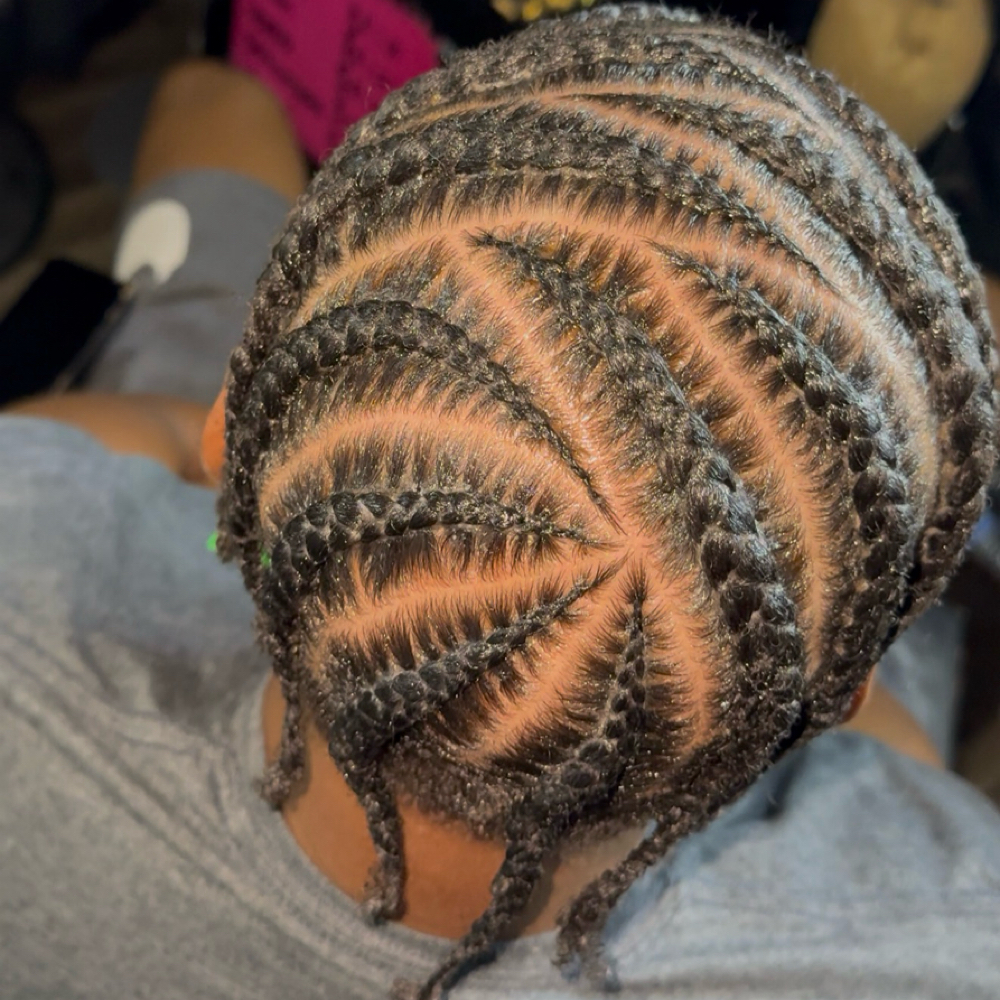 Men's Braids (8-10 braids) designer at HairByMykaylah in Union City, GA