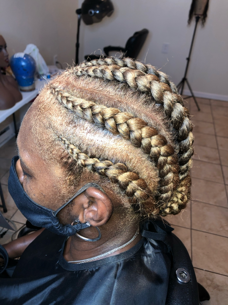 6-8 Feed-in Braids