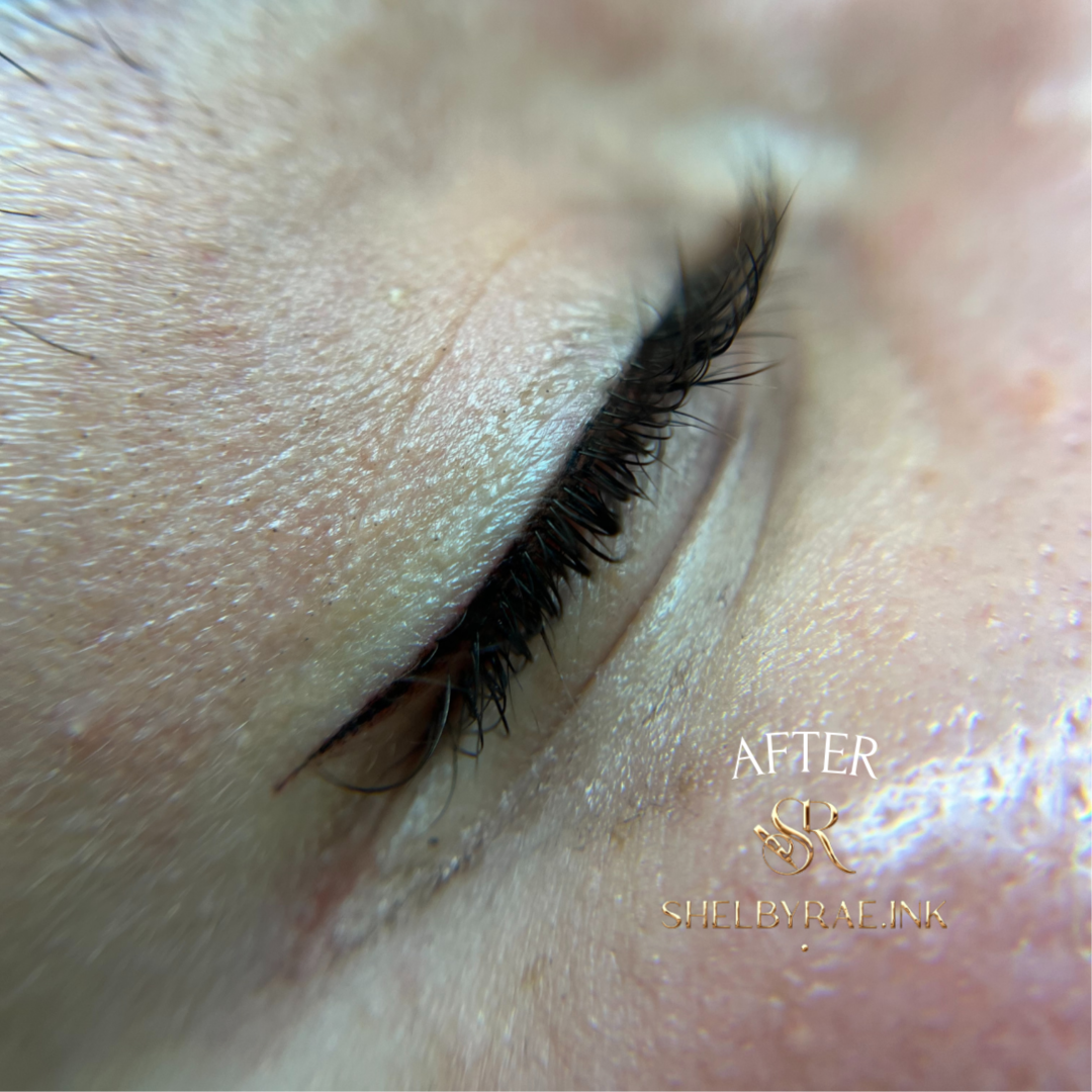 Lashline + Wing at shelbyrae ink in Rocklin, CA