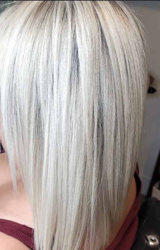 Platinum Hair + Blow Out