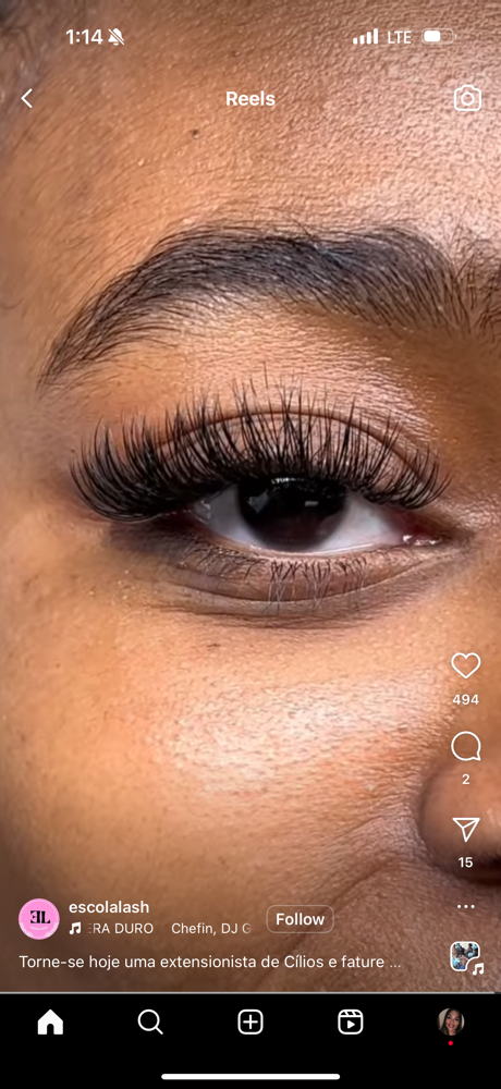 Hybrid Lash Set at Taj Threading Salon in Fowler, CA