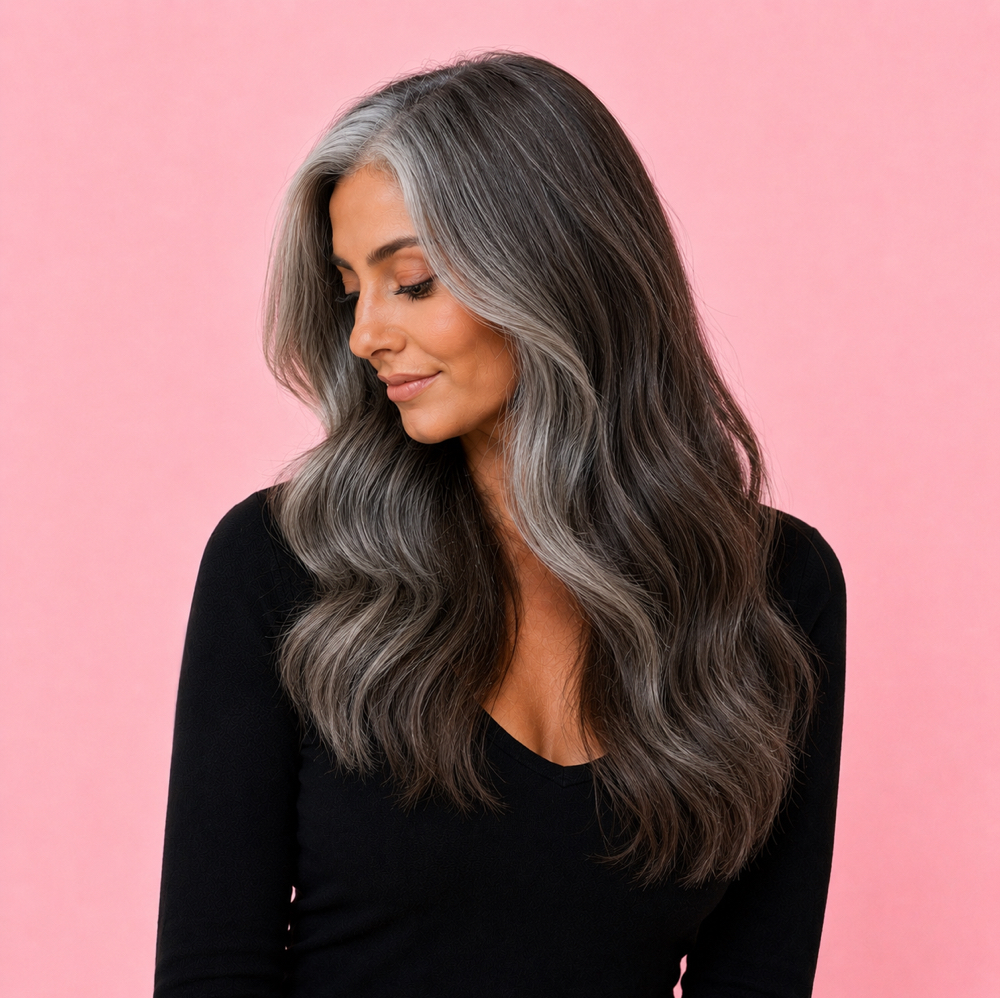 Blending Your Natural Grey at Made To Slay Salon in League City, TX
