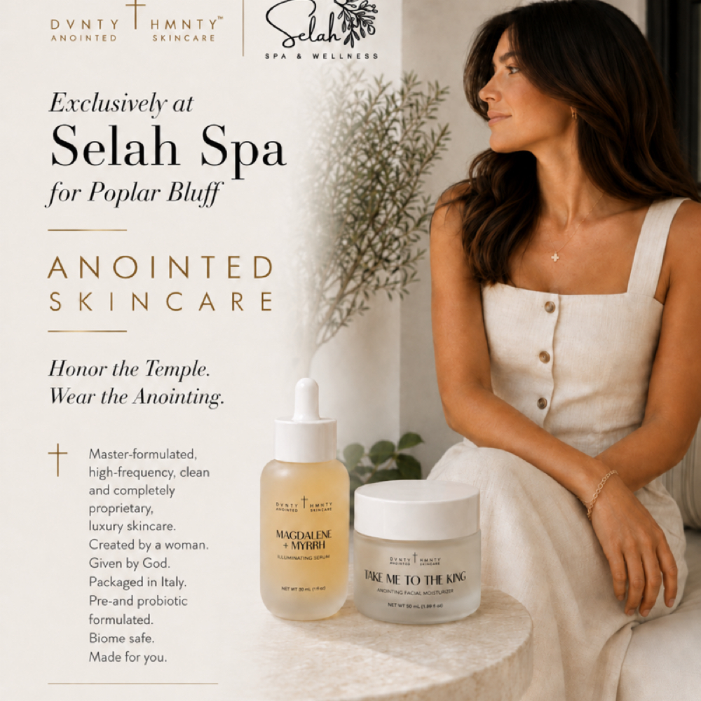 DVNTY Skincare Facial w/ Gua Sha at Selah Spa & Wellness in Poplar Bluff, MO