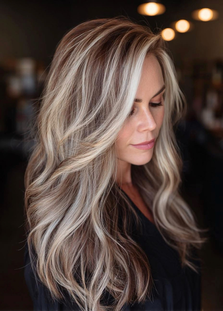 Full Highlights For Long Hair