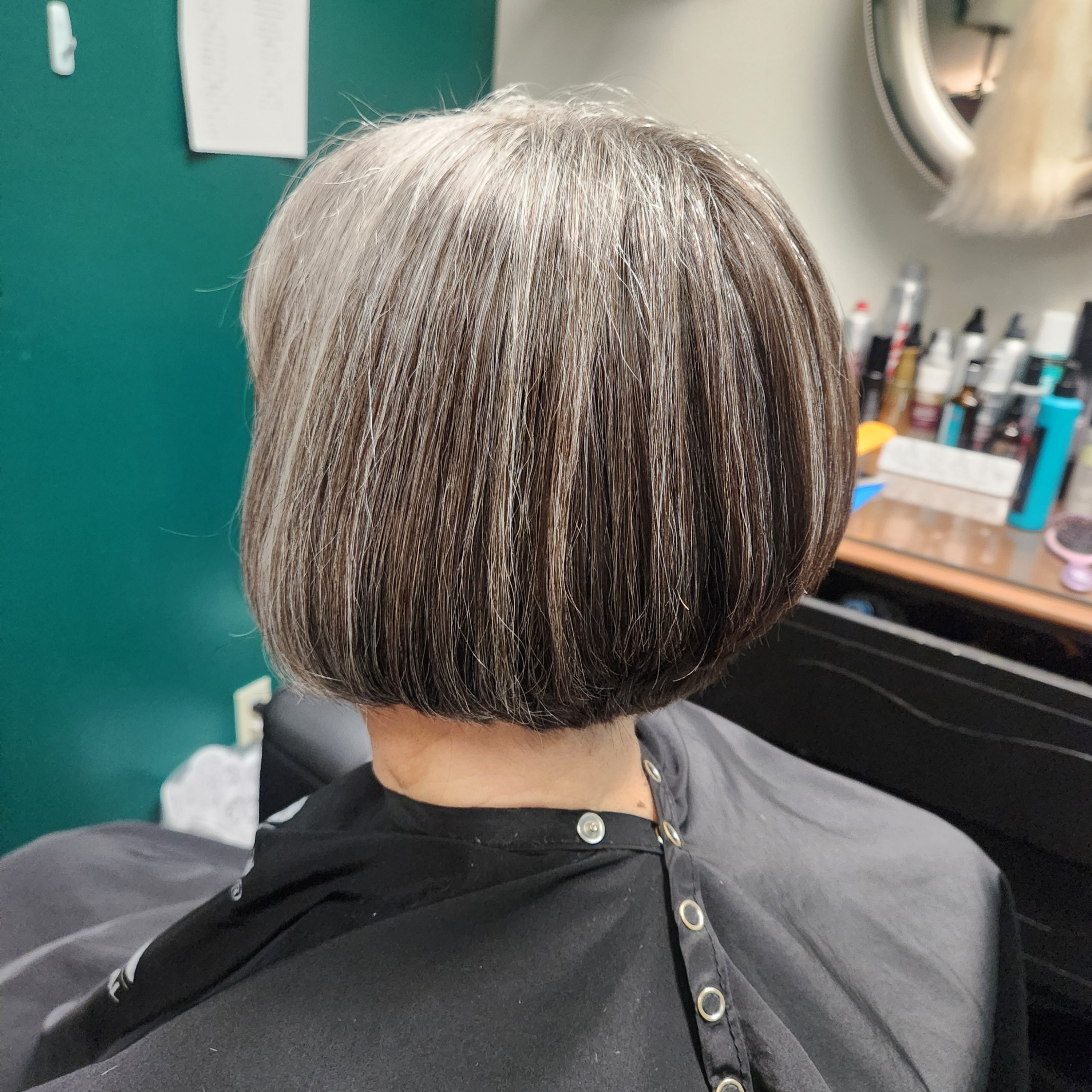Senior Woman Haircut at Kara Diaz Hair in Canyon Lake, TX