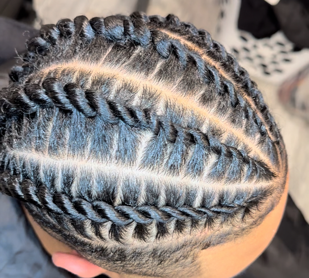 Twist Braids / Reverse Barrel Twist