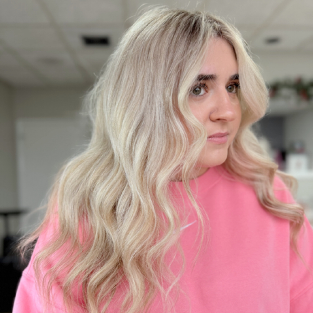 Full Blonding Transformation at Jaclyn Behind the Hair in Johnston, RI