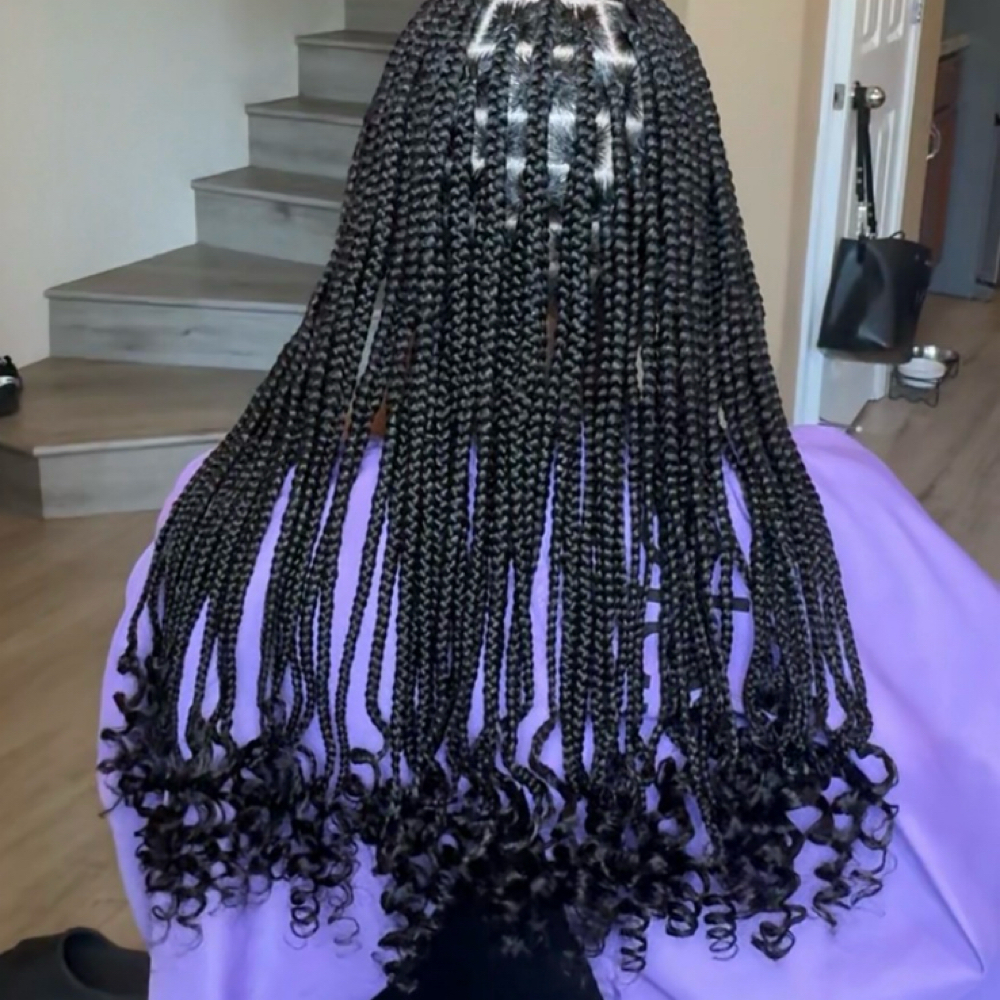 Knotless/Boho Braids at Rooted Natural LLC in Sacramento, CA