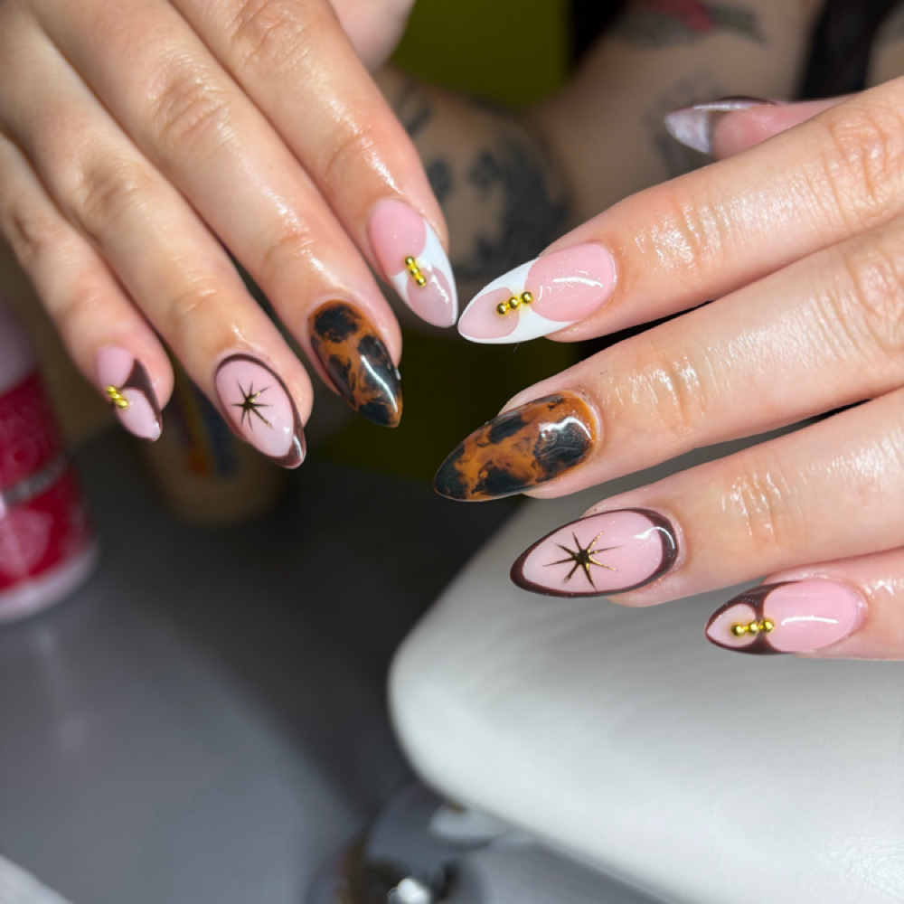 New Set- Medium Gel X full Set at Fayleenailz in Sandy, UT