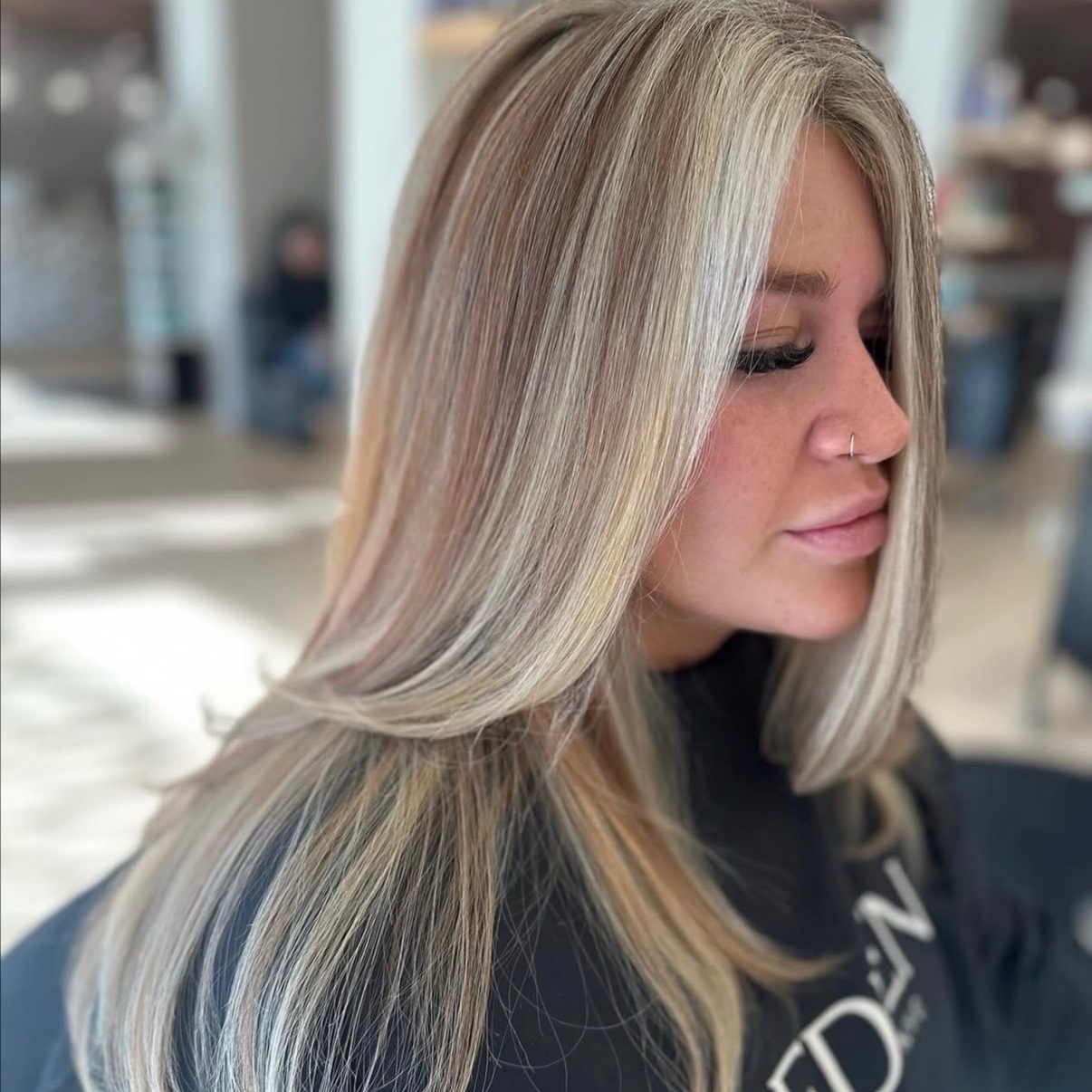 Full Head Highlight at Abode Salon in Marshall, MI