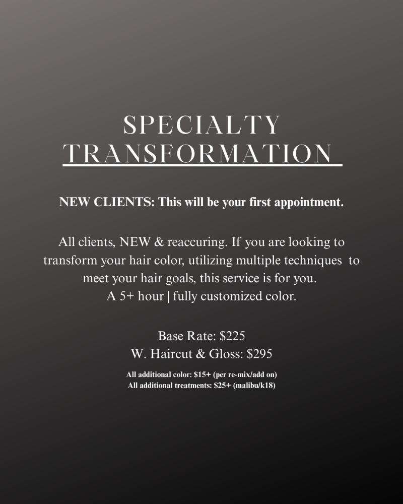 Specialty - Transformation