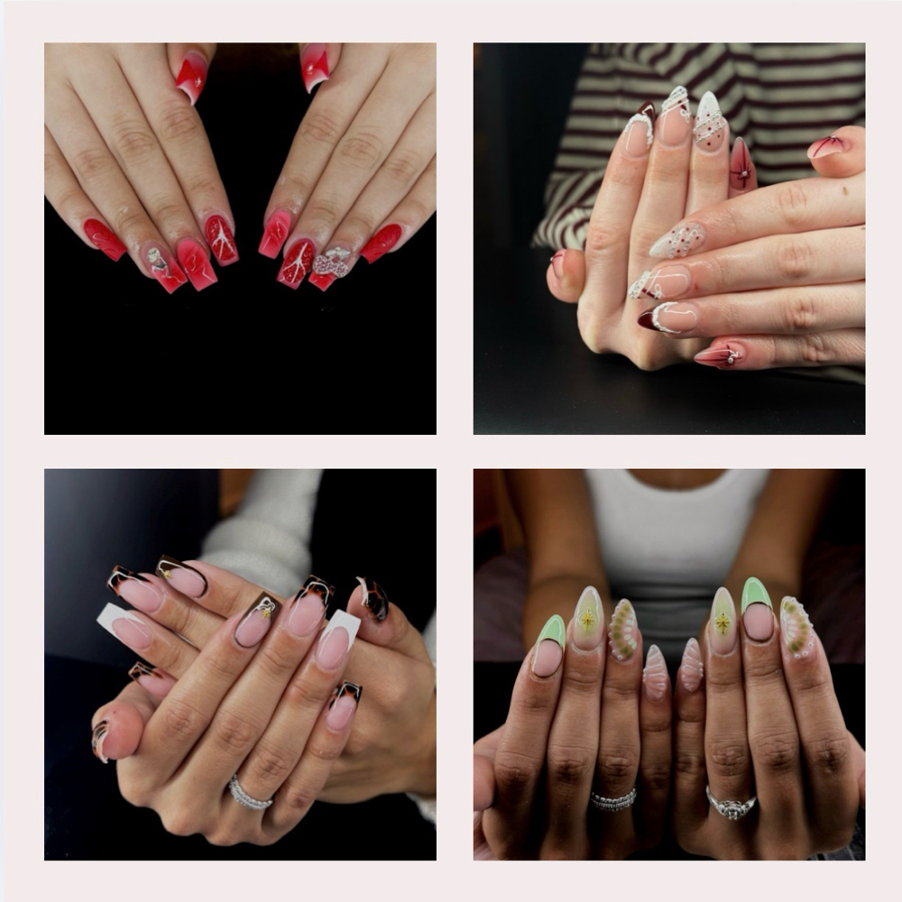 Long Acrylic Nail Fill