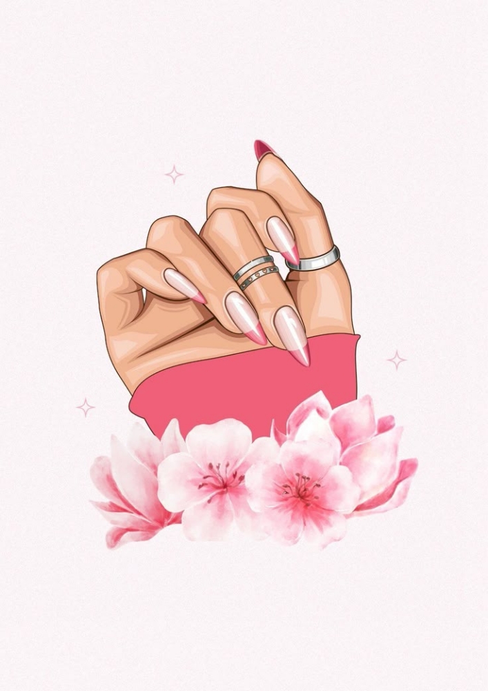 Dip Nails on Natural Nails at LunaXb Studio in Lacrosse Wisconsin, WI