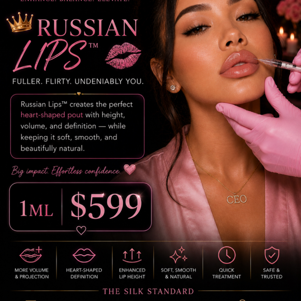 Russian Lips™ 1ML • $599 at Silk Society Beauty Bar in Houston, TX