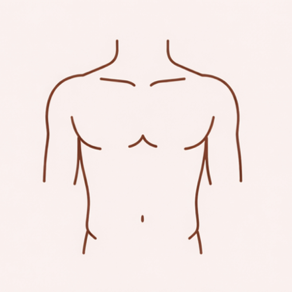 Chest Wax | Pecho at Caraluna Esthetics in Baton Rouge, LA