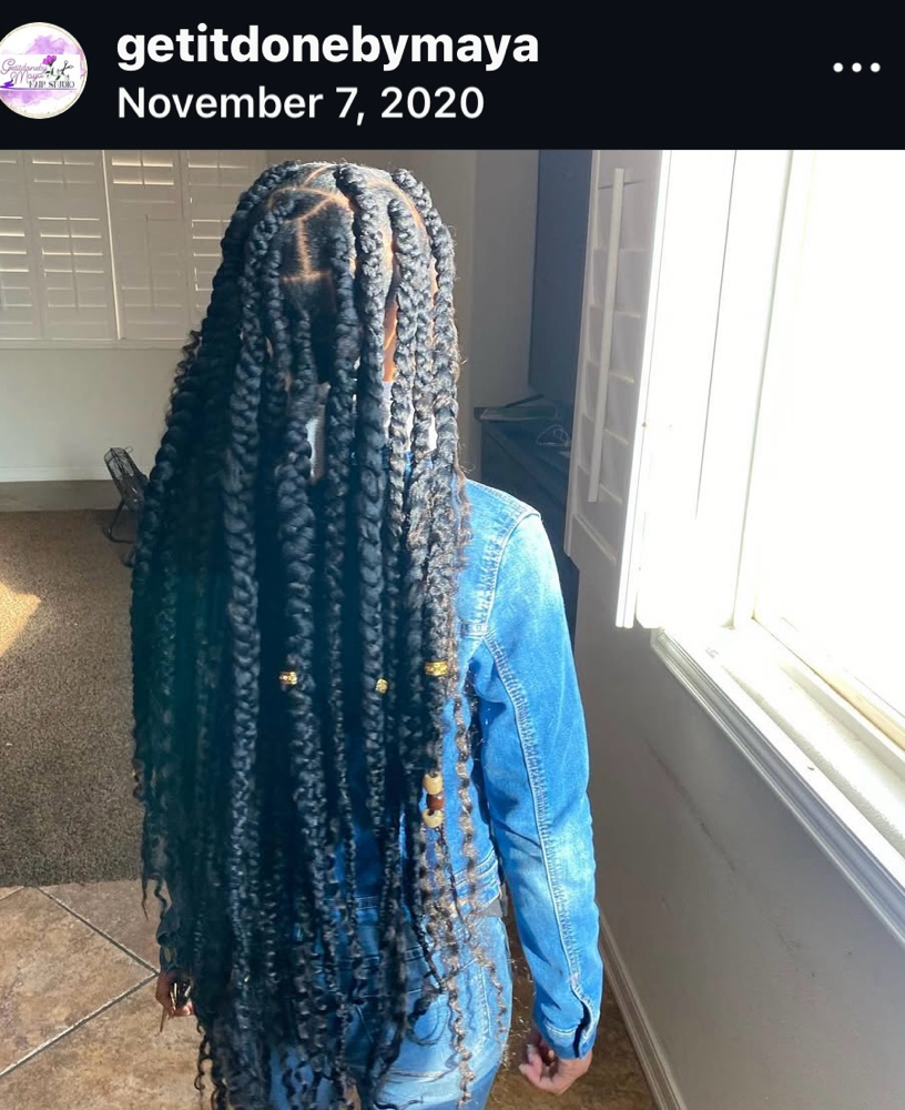 Large Box Braids at Get it done by Maya in Paramount, CA