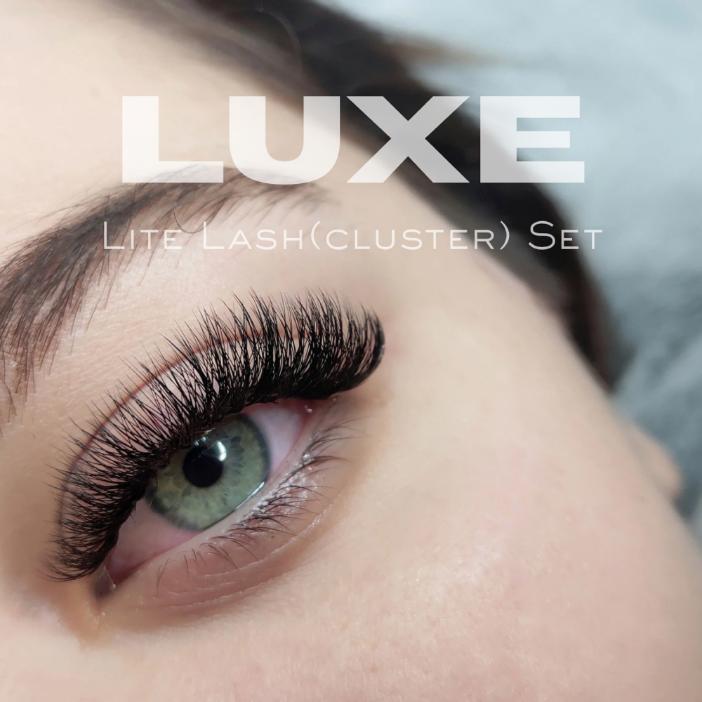 Luxe Lite (cluster) Lash Set at Sugar Luxe 473 - #1 Spicemas Skin Prep Destination in Pearland, TX