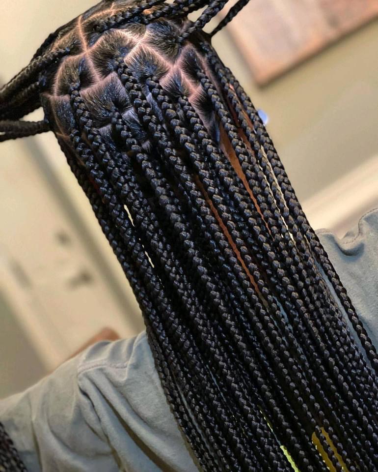 MEDIUM BOX BRAIDS (waist length)