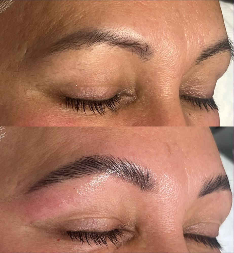 Brow Lamination, Wax + Tint