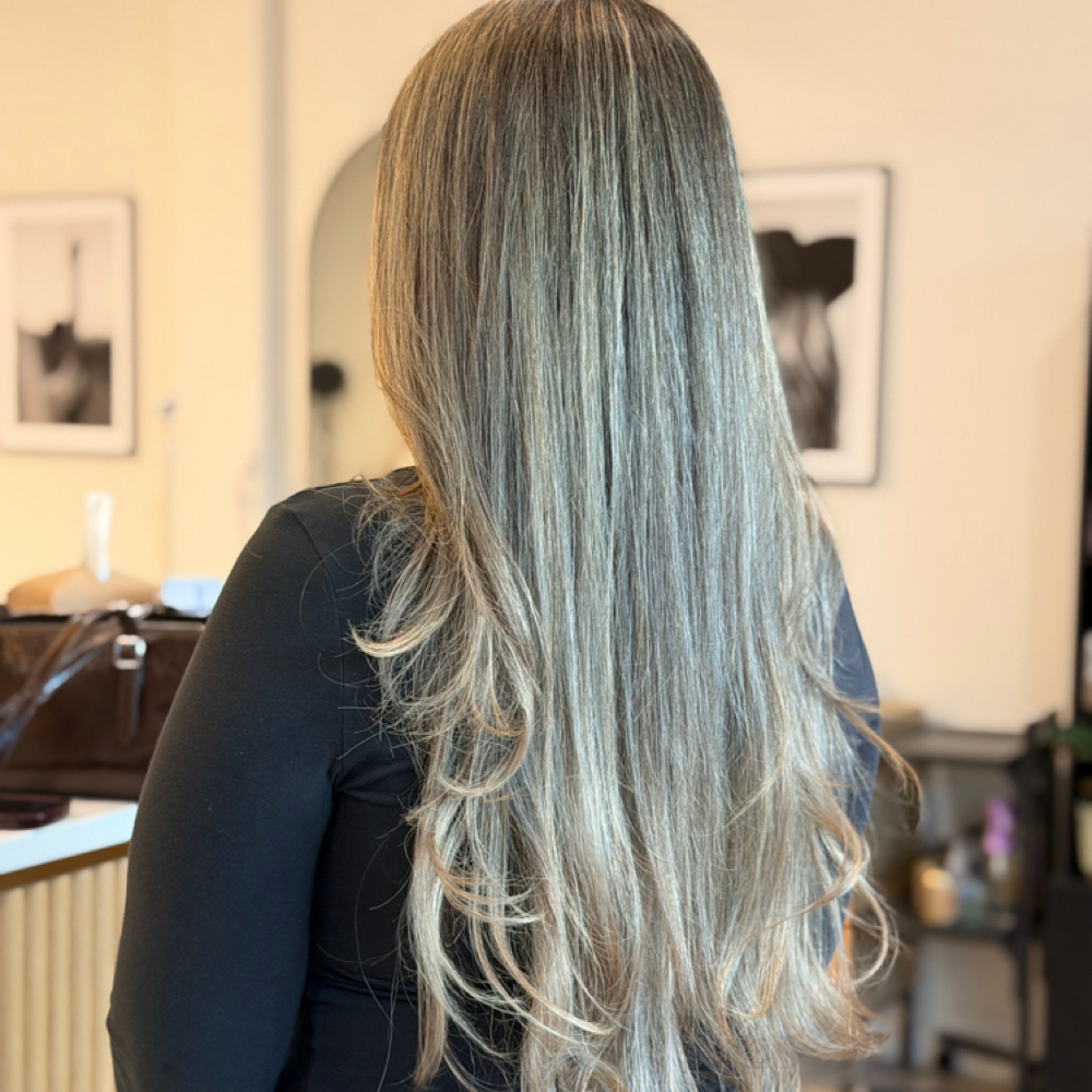 Full Custom Blonding- Long Hair at Hair By Rianna in Sacramento, CA