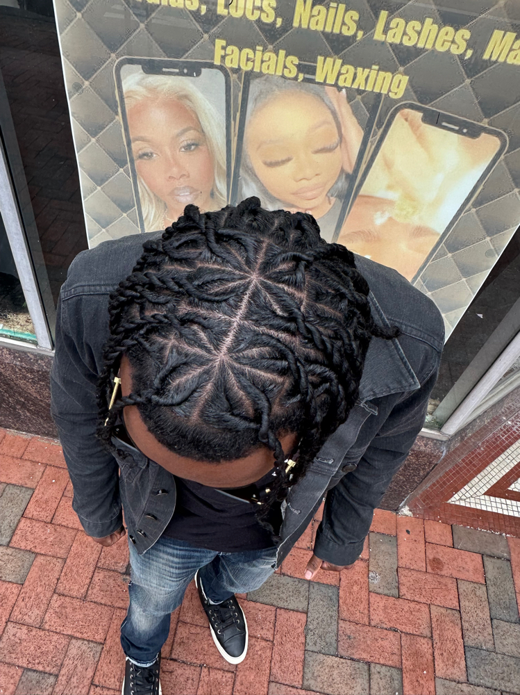 Natural Hair Invisible Locs (large)