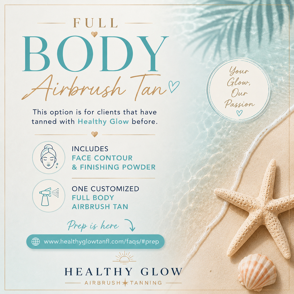 Full Body Airbrush Tan at Healthy Glow Airbrush Tanning Jensen Beach in Jensen Beach Florida, FL