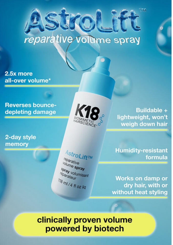 K18 AstroLift Volume Spray at Saylor Grace in Maryville, TN