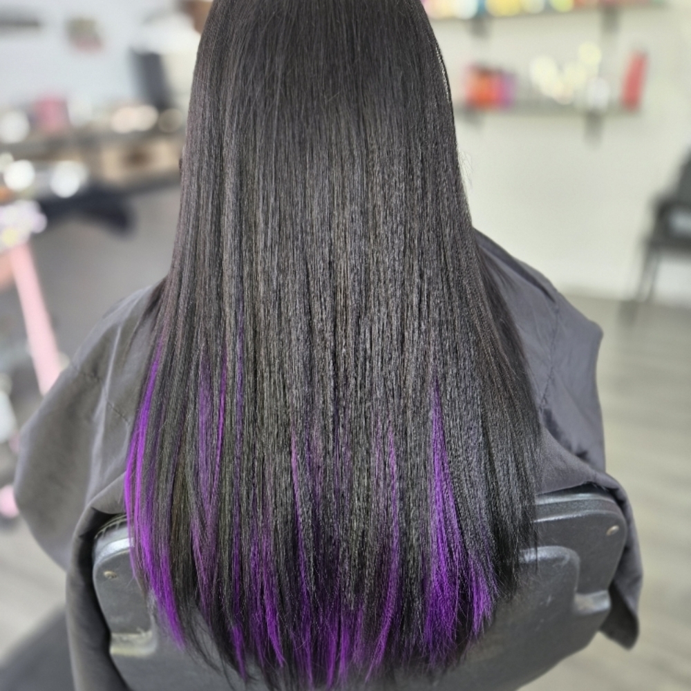 Butterfly New Install 4 Row Color at Bombshell Beauty Salon in Redmond, OR