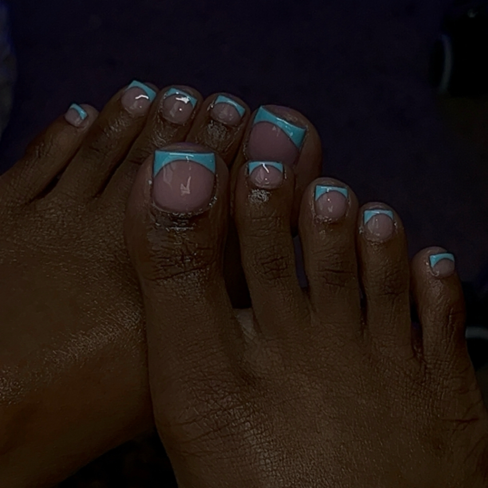 French Tip *Toes* at dabratzklawz in Dumfries, VA