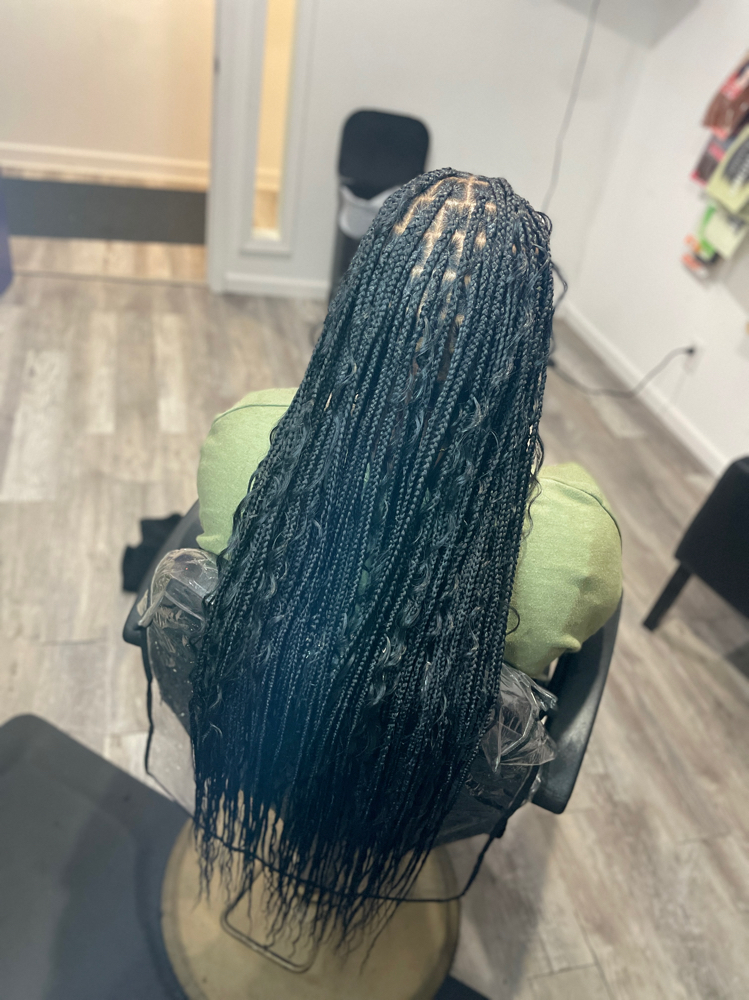 Knotless Braids Boho Human Hair