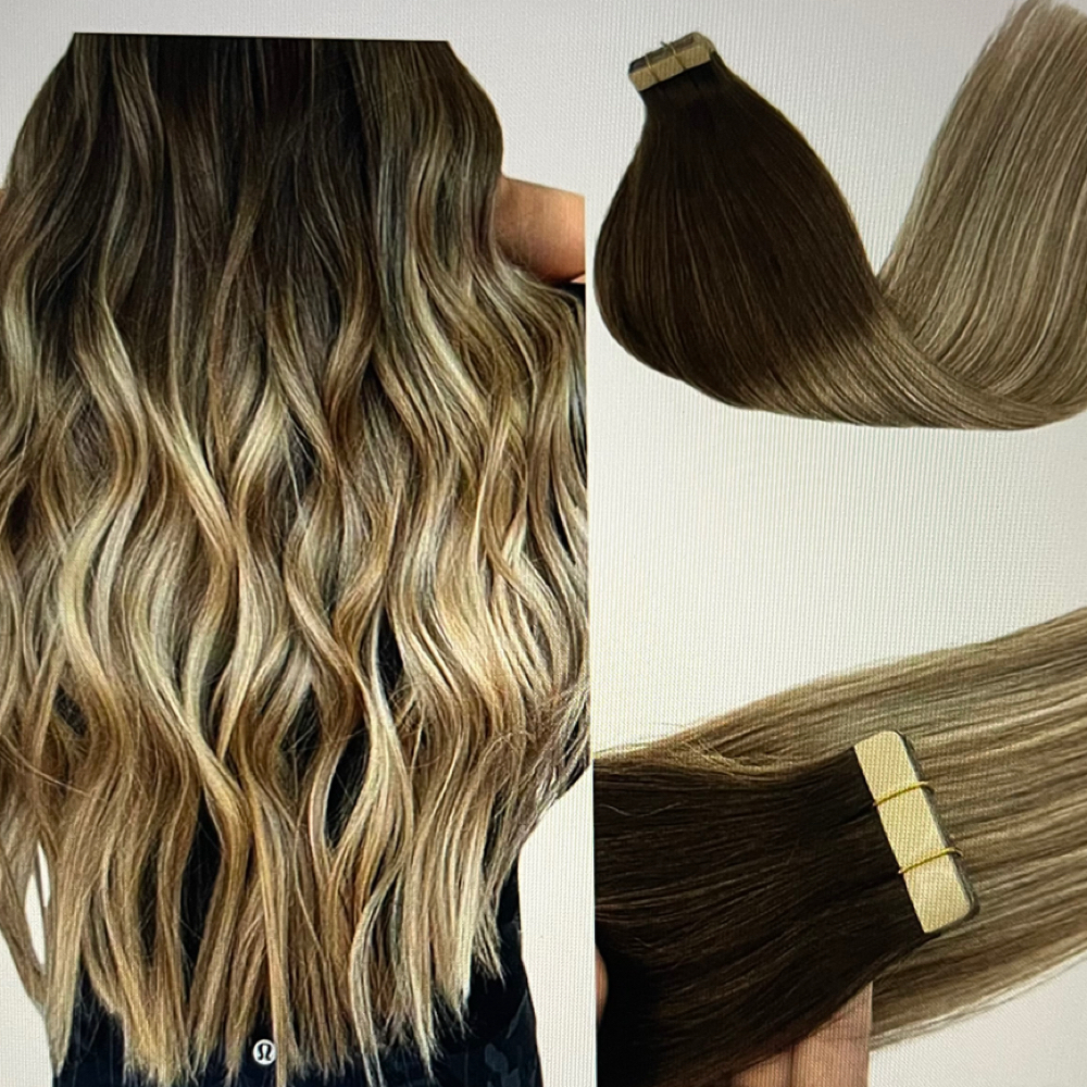 TAPE-IN HAIR EXTENSIONS (Full Head) at Lanza Creations Hair Lounge in Greenwood, IN