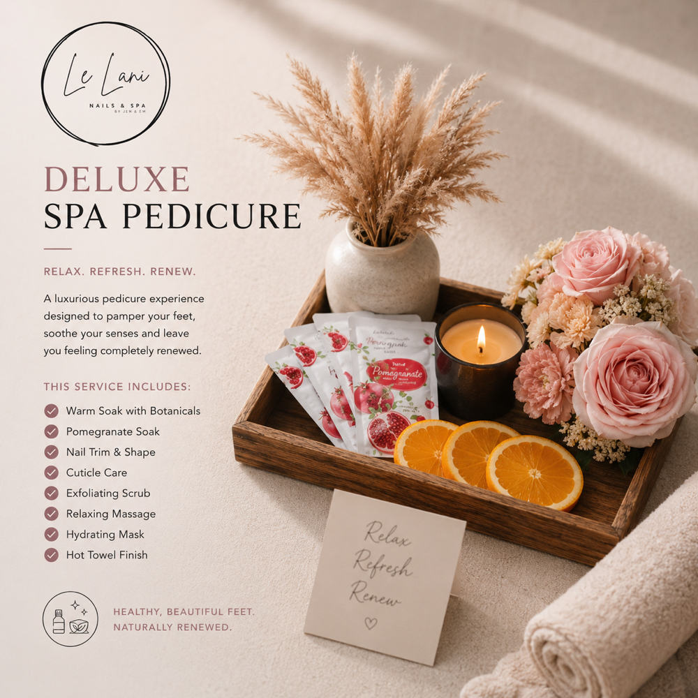 Deluxe Pedicure at Le Lani Nail Spa in Los Angeles, CA