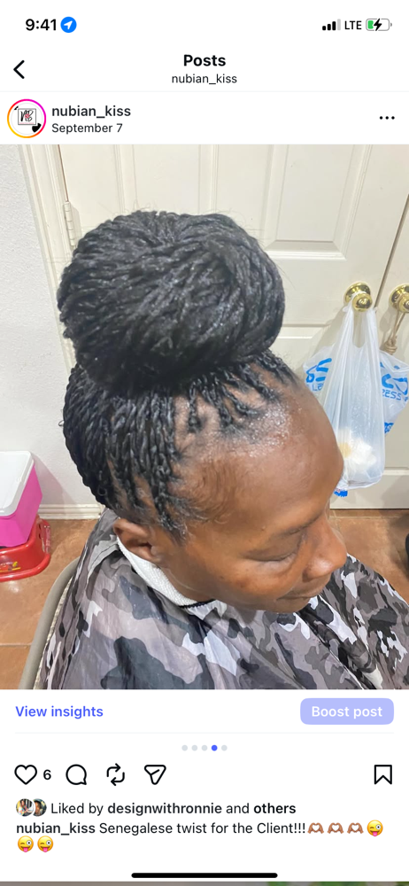 Senegalese Twist at Nubian Kiss Beauty in Dallas, TX