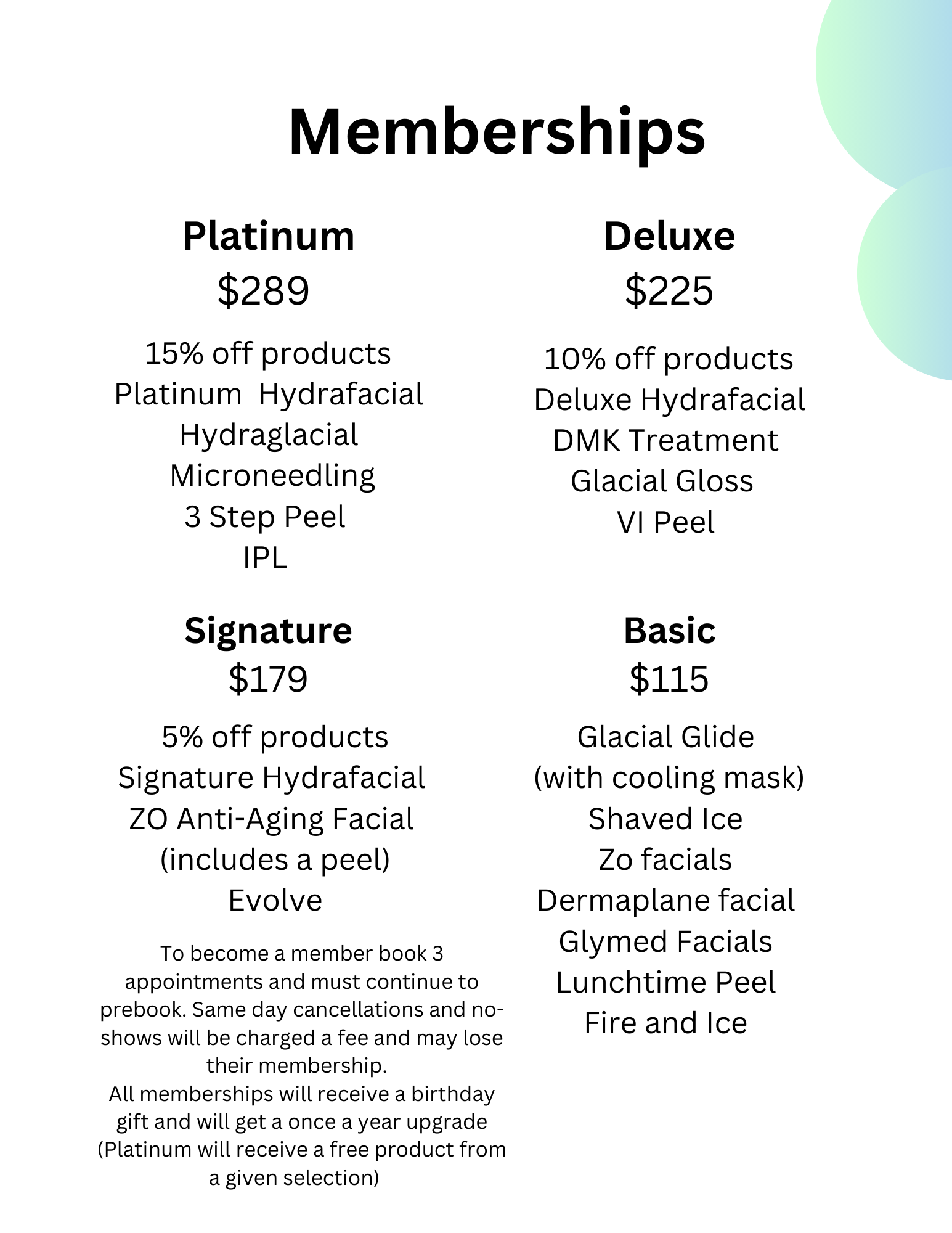 Memberships