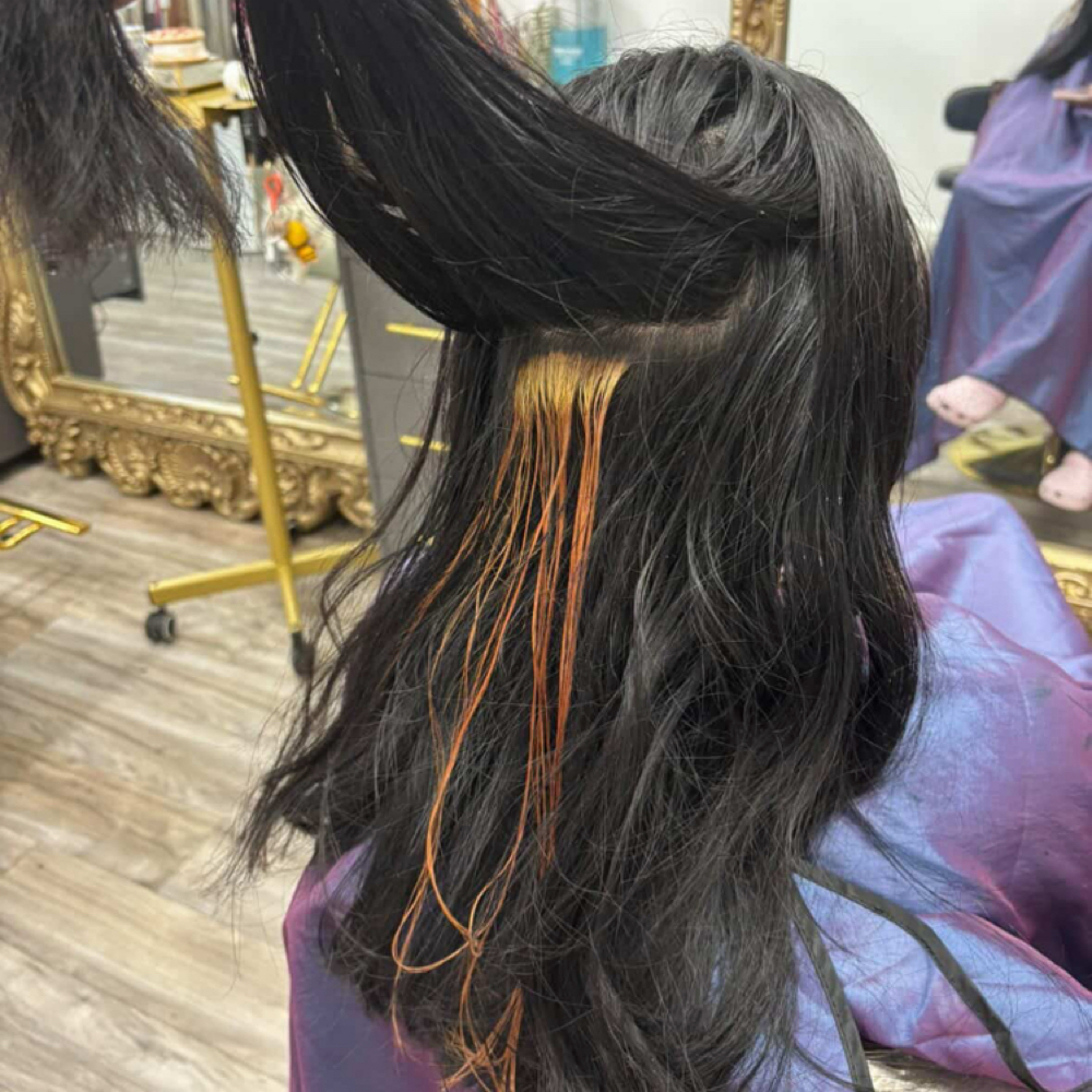 Strand Test Before Blonde at Cyn Beauty in Bristol Pa, PA