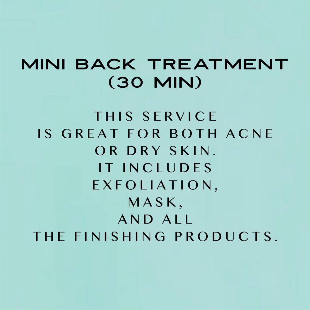 Mini Back Treatment (45 Minutes)