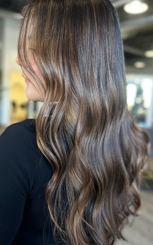 Partial Balayage/ Touch Up at Hair by Esmeecruiz in Wichita, KS