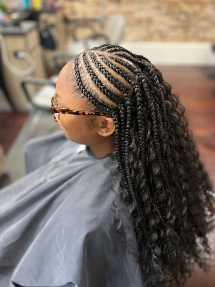 Half up/ Half down sew in/crochet
