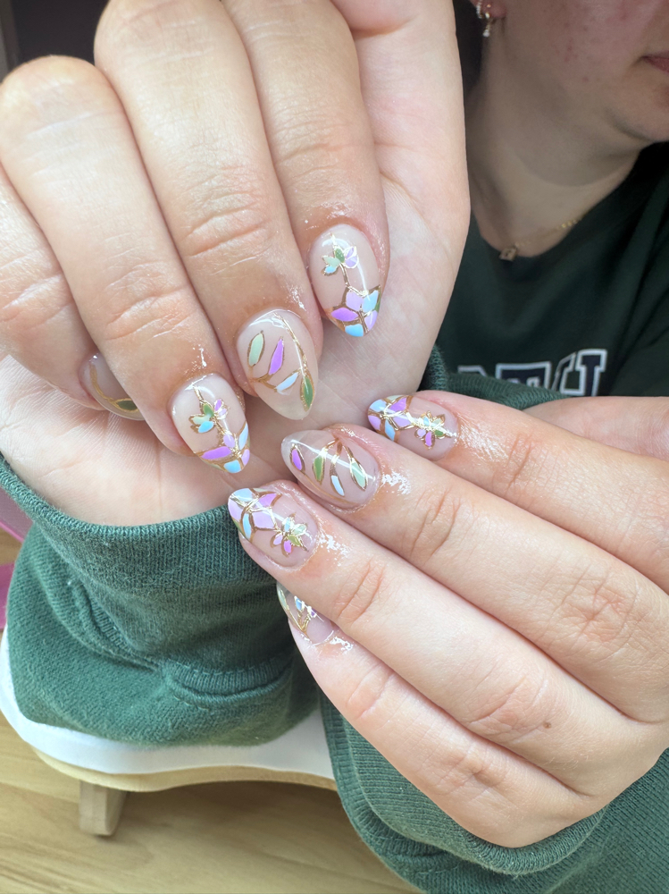 Full Set Gel X Nails Medium Length