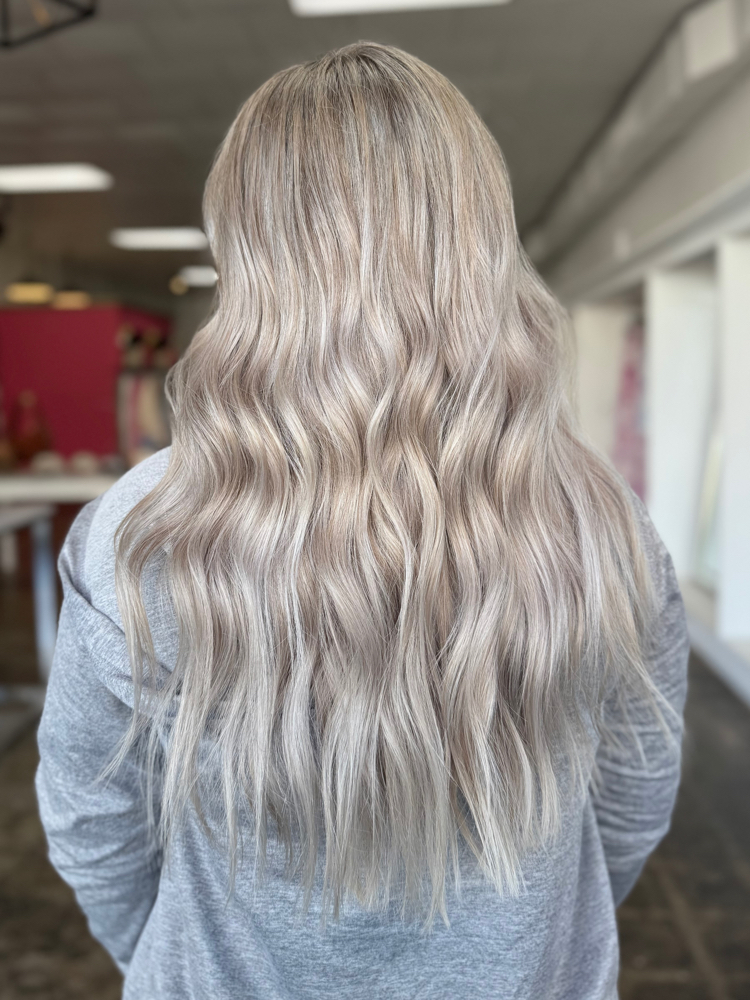 Traditional all over highlights at Heidy’s chair in Kennett, MO