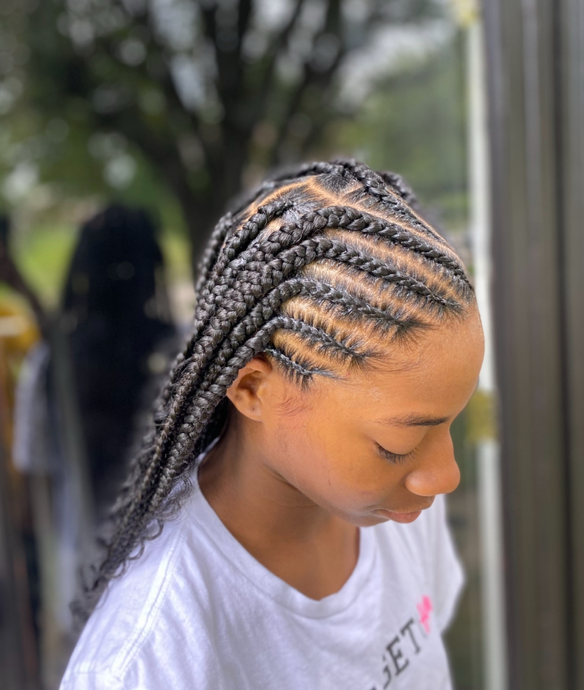 Large Fulani/Tribal Braids at Stylesbyleaisa in Havelock, NC