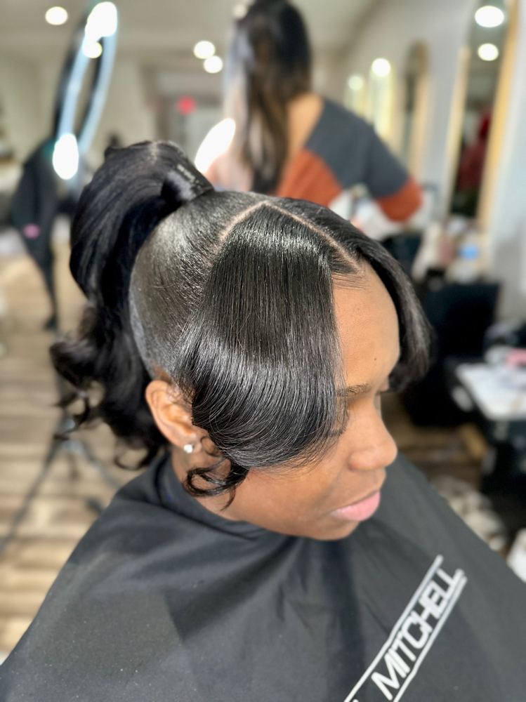 Sleek Pony with Bangs