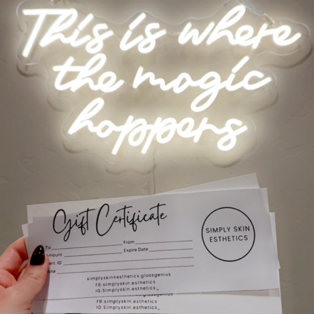 Gift Certificate at Simply Skin Esthetics in Carlsbad, NM