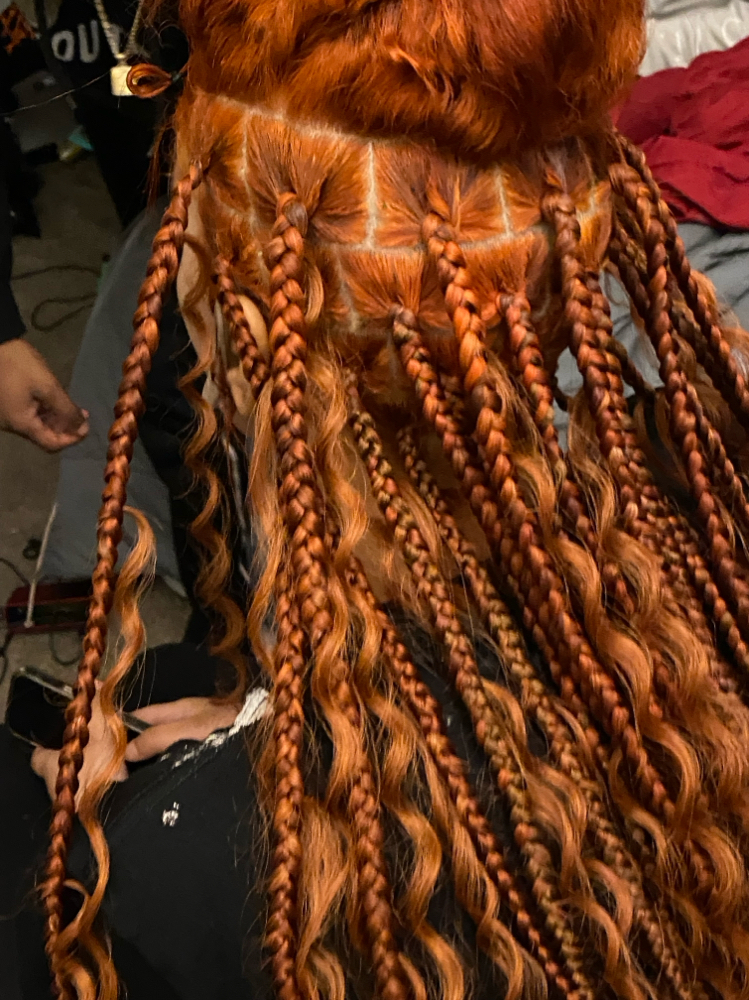 Boho Large Knotless Braids