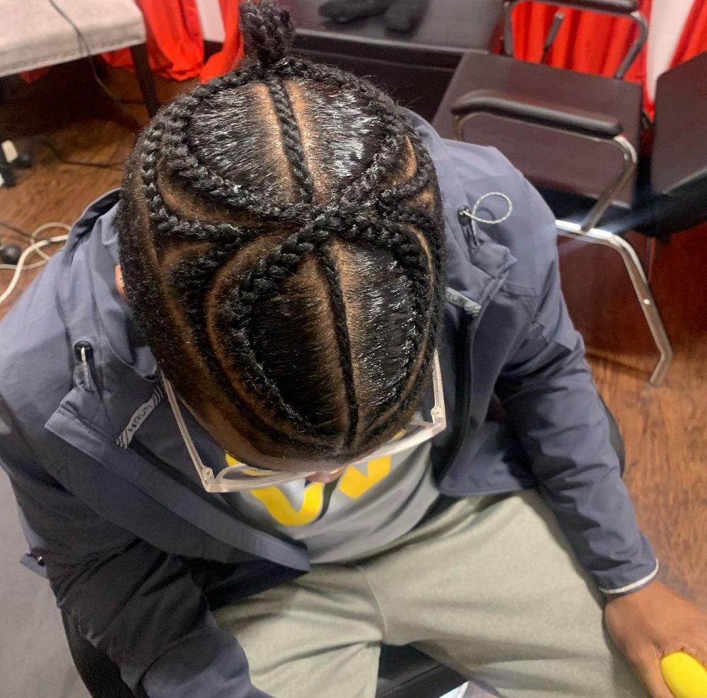 Partial Cornrow Style ( Unisex )